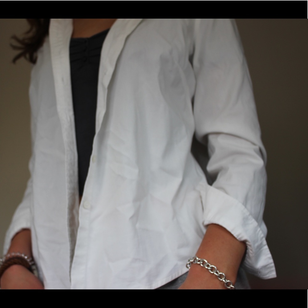 Simple White Button Down Long Sleeve - image 3